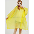 Hooded Clear Plastic Ladies Rain Poncho